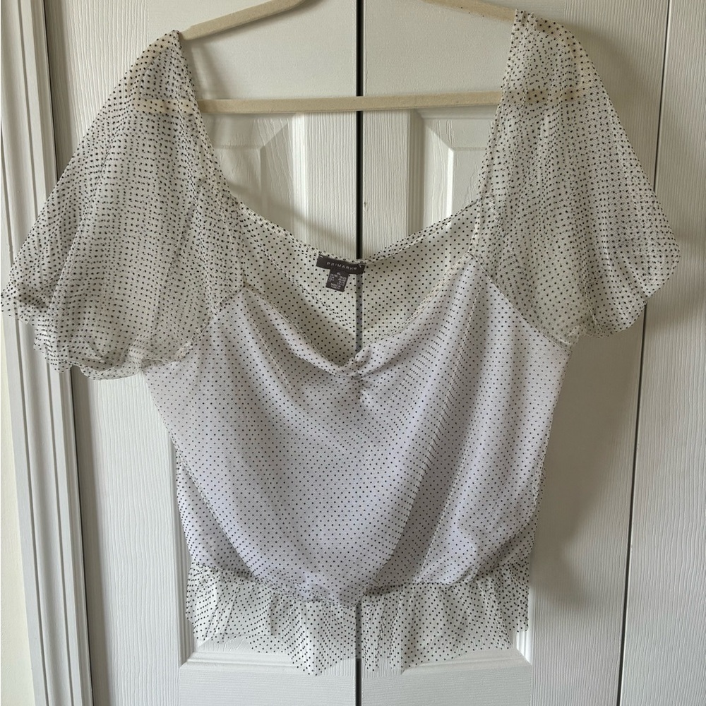 Polka Dot See Through Top